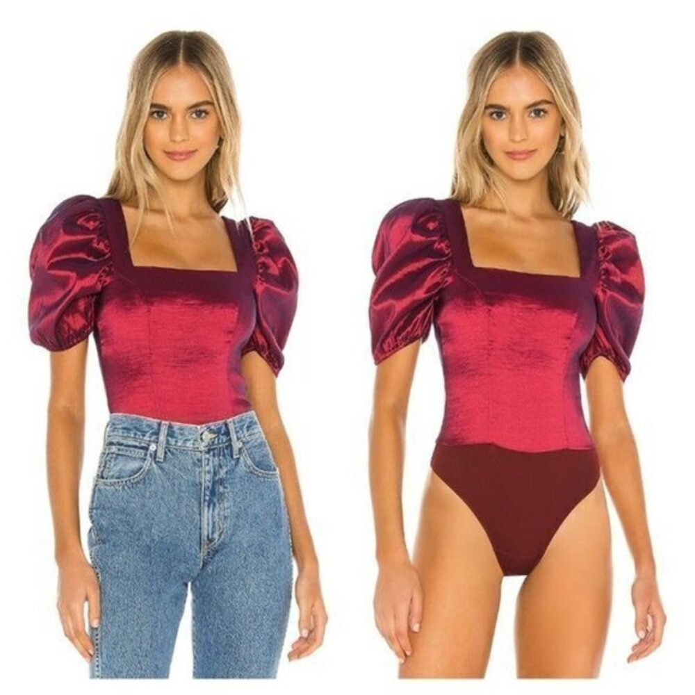 MAJORELLE Cruz Bodysuit - Maroon